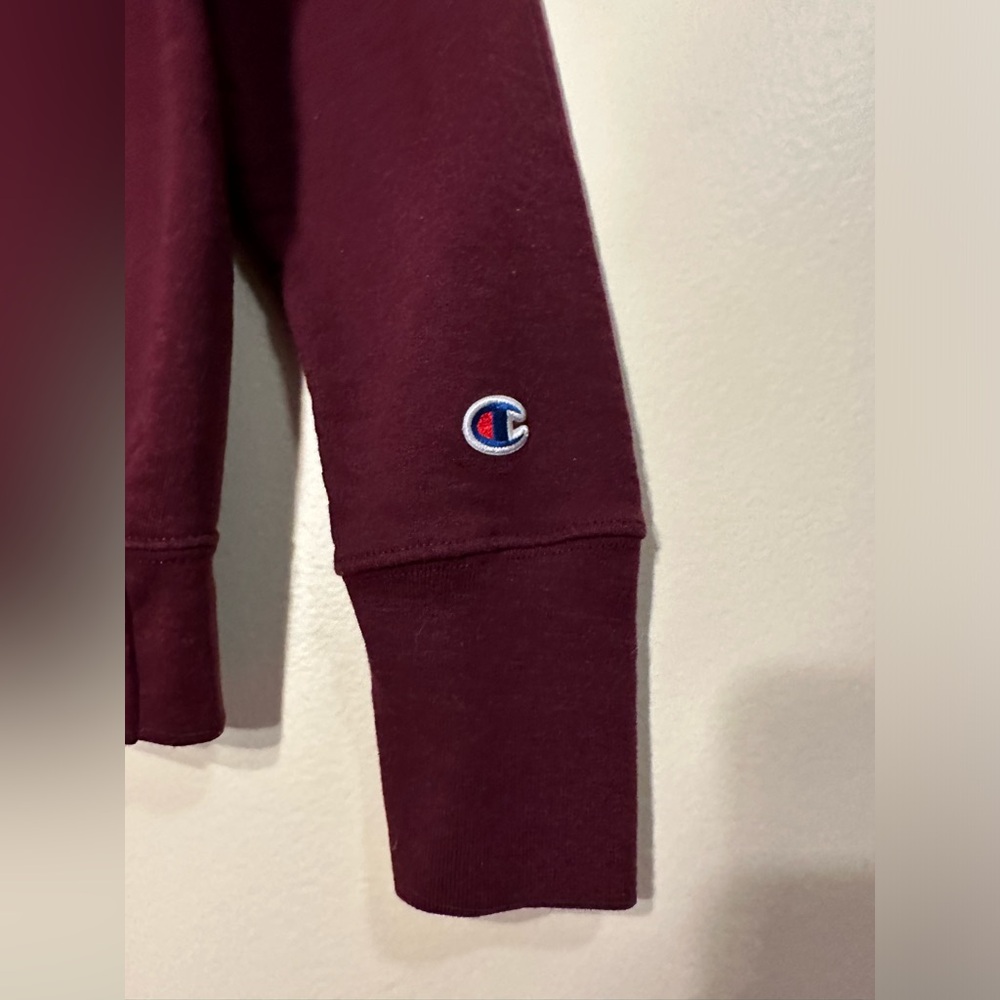 Champion Sweater comfy Women’s Vintage sweatshirt Size Small burgundy Maroon - Picture 4 of 7